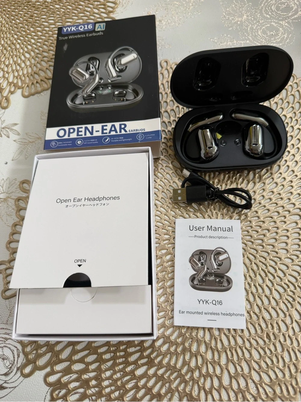 Mosyxe AI Translation Earbuds Real Time, 3-in-1 Translator Earbuds, 80H Playtime - Picture 2 of 10